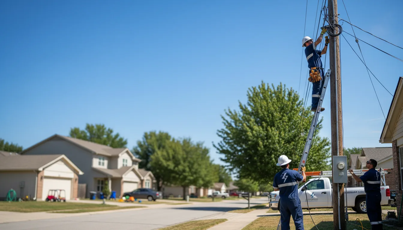 Residential electrician providing installation services in Bingham, IL